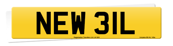 Registration number NEW 31L